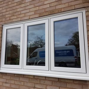 Белое противопожарное огнеупорное окно / серия FRM1168