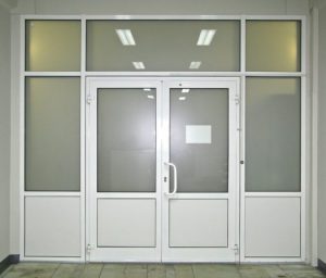 Противопожарный витраж с противопожарными фрамугами / серия FRM7235